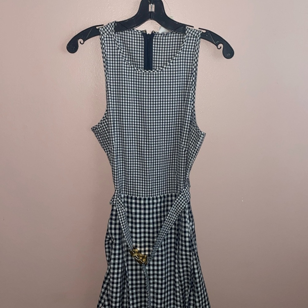Michael Michael Kors Gingham Fit and Flare Dress 8 - Picture 2 of 8